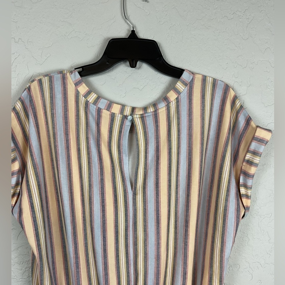 Live Well Lifestyle Romper Shorts Tie Waist Size Medium Pockets - Picture 5 of 8